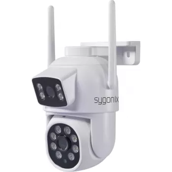 Sygonix SY-6271366 Full HD PTZ väli-Wi-Fi IP-kaamera, 355° panoraam, 90° kallutus, IP65, kahesuunaline audio, MicroSD kuni 128GB, öönägemine