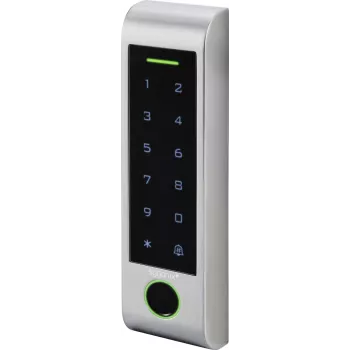 Sygonix SY-6121662 sõrmejälje- ja RFID-ligipääsusüsteem IP66 pinnakinnitusega puuteekraan 12-18V DC