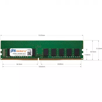 PHS-memory 32GB DDR4 ECC UDIMM 2666MHz PC4-2666V-E serveri RAM Asus RS300-E10-PS4 jaoks SP501898