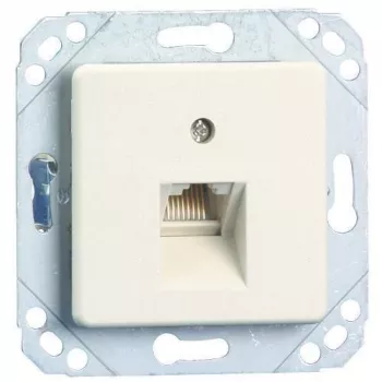 METZ Connect UPk süvispaigaldusega ühendusüksus, universaalne harukarp, IAE disain, 2x RJ45, kruviklemmiga RJ45 mini klemm (130040111-I)