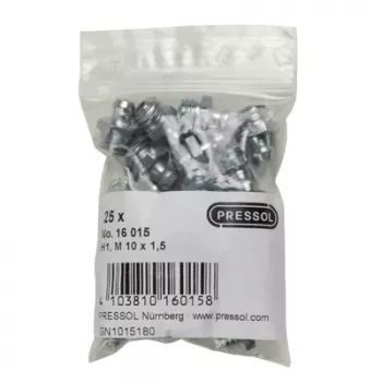 Pressol koonuseline määrdenippel H1 sirge M10 x 1.5 25 tk (16 015)
