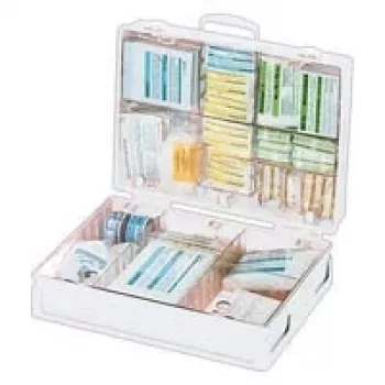SÖHNGEN esmaabikomplekt MT-CD 13169 DIN 13169 tööstuslik esmaabikarp, oranž ABS, seinale kinnitatav, 2 sektsiooni, klambritega, tolmu- ja pritsmekaitsega, sisaldab seinakinnitust, üle 50 töötajaga ettevõtetele 3001156