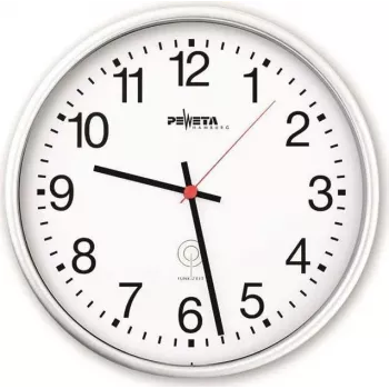 PEWETA raadiojuhtimisega seinakell plastik valge 30 cm (51.130.311)