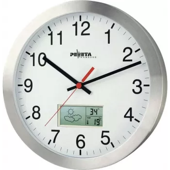 PEWETA raadiojuhitav seinakell 51.161.315, valge sihverplaat, 300 mm, DCF77