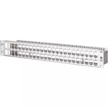 METZ CONNECT 130924-00-E MPP48 48-pordiline kommutatsioonipaneel, roostevaba teras, 1.5U, tühjalt