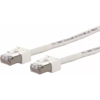 METZ CONNECT Ultraflex500 CAT 6 S/FTP võrgukaabel, RJ-45 isane - RJ-45 isane, 1,0 m, valge, halogeenivaba 13084V1088-E