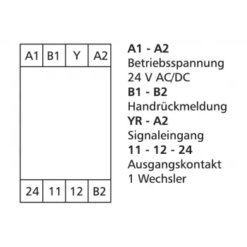 METZ Connect lävelüliti 24 V AC/DC, 1 ümberlülituskontakt 11066570