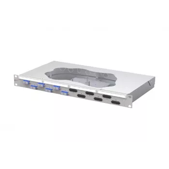 METZ CONNECT 6-porti SC-D OS2 fiiberoptiline splaiss-patch-paneel, 1U, 12 fiibrit, helehall 150459E206-F