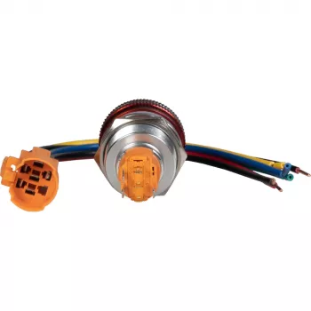 JOY-IT Button22NA-01 hädaseiskamise nupp, mehaaniline lukustus, punane/roheline, Ø22 mm, IP67, IK10