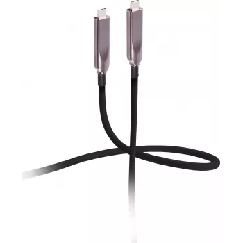 Flexline USB-C hübriidne aktiivne optiline kaabel 12,5m 8K 60Hz 10Gbps 60W PD TPU must FL31-44211