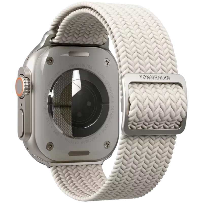 VONMÄHLEN kootud silmus Apple Watch 40/41/42mm jaoks, kreemjas