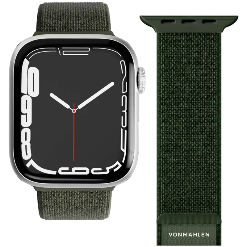 VONMÄHLEN Fitness Loop 2 kellarihm Apple Watchile 44mm, 45mm, 49mm - Oliiv