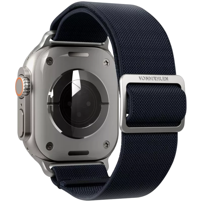 VONMÄHLEN Classic Nylon Loop kellarihm Apple Watchile 44/45/46/49mm, tumesinine, üks suurus
