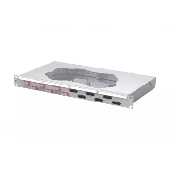 METZ CONNECT 6-porti SC Duplex OM4 fiiberoptiline splaiss-patch-paneel 1U 19-tolline rack-mount 150457BB06-F