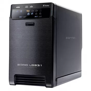 FANTEC QB-X2U31R 2-kohaline USB 3.1 Gen 2 RAID korpus 2133