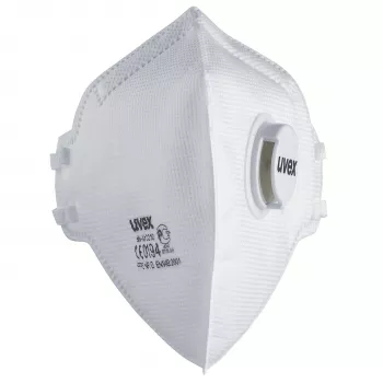uvex silv-Air classic 3310 FFP3 respiraatormask - valge, tekstiilist peapael, PP ninaklõps, 1 tk 8763310