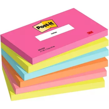 3M Post-it Notes 655-6-POP, 127 x 76 mm, Powerpink, 100 lehte, ümberpaigutatav