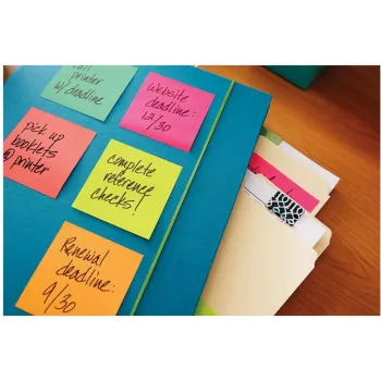 3M Post-it Notes 655-6-POP, 127 x 76 mm, Powerpink, 100 lehte, ümberpaigutatav