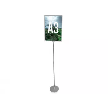 LMG PLSTA3-SI Poster Stand Exclusive A3 hõbedane