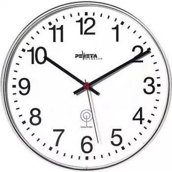 PEWETA raadiojuhitav seinakell mati plastik 30 cm must/valge 51.130.313