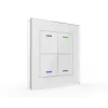 MDT BE-GTL4TW.01 Glass Switch II Light 4-nupuline valge