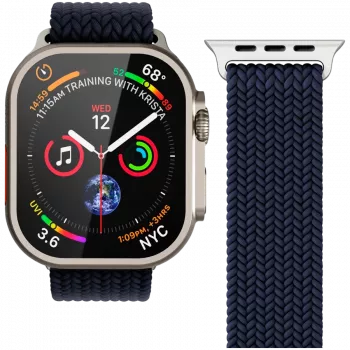 VONMÄHLEN kootud kinnis Apple Watchile 44/45/49mm, tumesinine