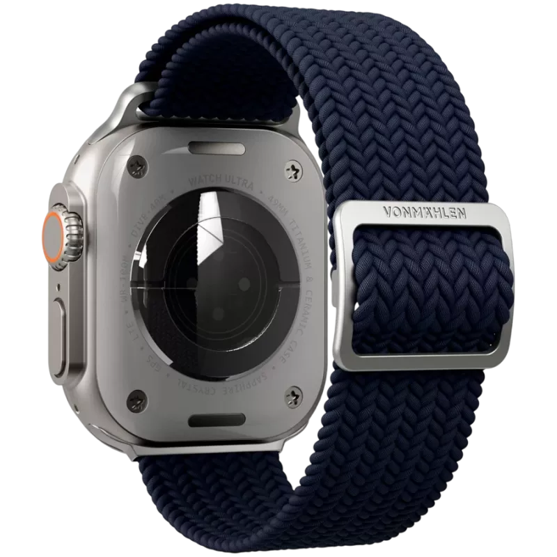 VONMÄHLEN kootud kinnis Apple Watchile 44/45/49mm, tumesinine