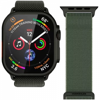 VONMÄHLEN Classic Nylon Loop 44/45/49mm One Size Oliivmust