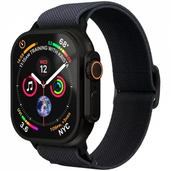 VONMÄHLEN Classic Nylon Loop Apple Watchile 38/40/41mm, Navy Black