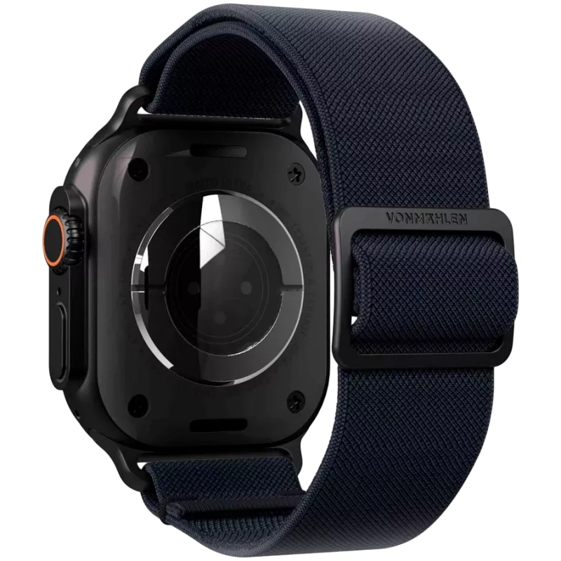 VONMÄHLEN Classic Nylon Loop Apple Watchile 38/40/41mm, Navy Black