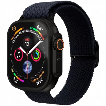 VONMÄHLEN kootud silmus 44/45/46/49mm Apple Watchile, Navy Black