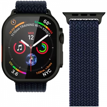 VONMÄHLEN kootud silmus 44/45/46/49mm Apple Watchile, Navy Black