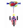 MUUWMI AU 506 KiddyScooter Racing 3-rattaline tõukeratas lastele alates 3. eluaastast, sinine/punane, LED-tuledega esirattad, reguleeritav käepide 58–68 cm, max 20 kg
