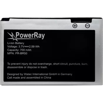 PowerRay PR-616-0728 asendusaku iPhone 5S-le, 1560 mAh, Li-Po, hulgipakend