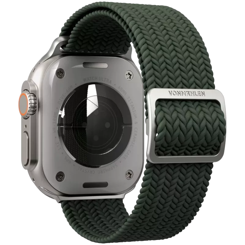 VONMÄHLEN kootud silmus Apple Watch 40/41/42mm, oliiv