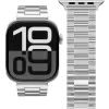 VONMÄHLEN Link Bracelet 2 Apple Watchile 40/41/42mm, roostevaba teras, hõbedane