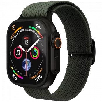 VONMÄHLEN kootud silmus Apple Watchile 40/41/42mm, oliivmust