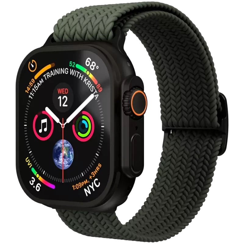 VONMÄHLEN kootud silmus Apple Watchile 40/41/42mm, oliivmust