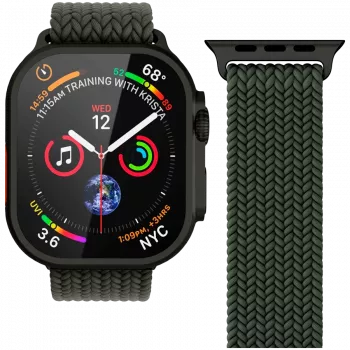 VONMÄHLEN kootud silmus Apple Watchile 40/41/42mm, oliivmust