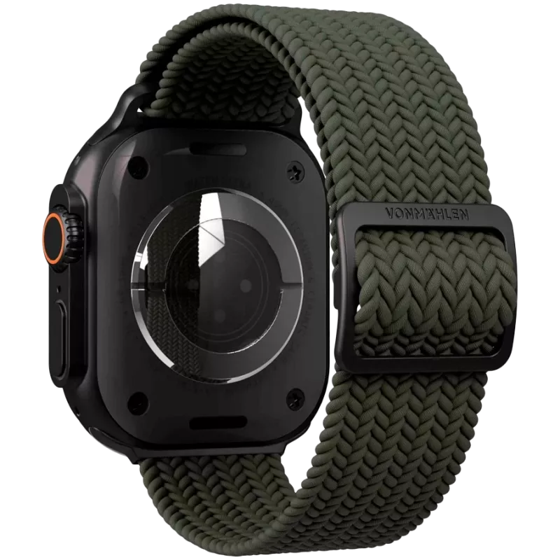 VONMÄHLEN kootud silmus Apple Watchile 40/41/42mm, oliivmust