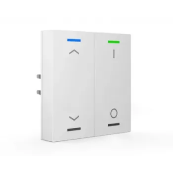 MDT BE-TAL55T2.C1 KNX Valgustusnupp 55 2-kordne RGB-W temperatuuriandur puhtvalge läikiv
