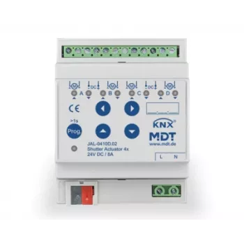 MDT JAL-0410D.02 ruloode aktuaator 4-kordne, 4TE, 24VDC, 8A