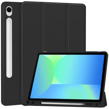 MRDISC klappkate Samsung Galaxy Tab S10+ 5G jaoks, must TPU MG-FLIPSGTSGB9SW