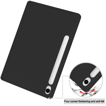 MRDISC klappkate Samsung Galaxy Tab S10+ 5G jaoks, must TPU MG-FLIPSGTSGB9SW