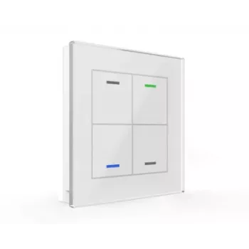 MDT BE-GTL40W.01 Glass Switch II Light 4-kordne valge