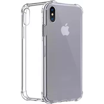 CYOO nelja nurgaga silikoonkate Apple iPhone XS Maxile - läbipaistev