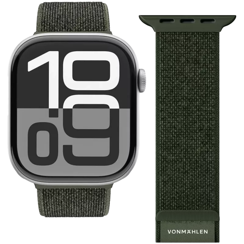 VONMÄHLEN Fitness Loop 2 40, 41, 42mm One Size, oliiv