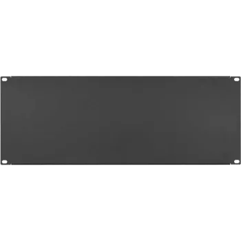 IT-BUDGET 19 inch pimepaneel / racki täitepaneel - 4U - tugev metallversioon - must (90ITBBP4HES)