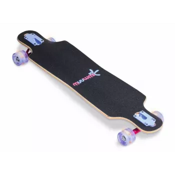 MUUWMI AU 560 Longboard kompaktne cruiser rula, ABEC 7 laagrid, LED-valgustusega rattad, 7-kihiline Kanada vaher