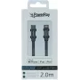 PowerRay USB-C - Lightning MFi punutud kaabel 2m hall PR-DCCL200TGY